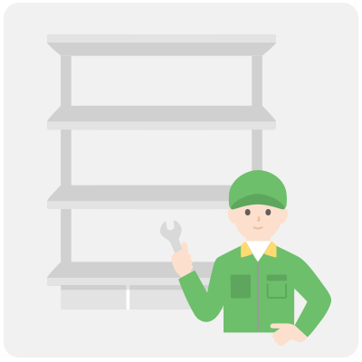 大型家具の解体作業